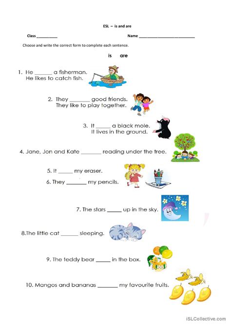 Is And Are Correct Use English Esl Worksheets Pdf Doc