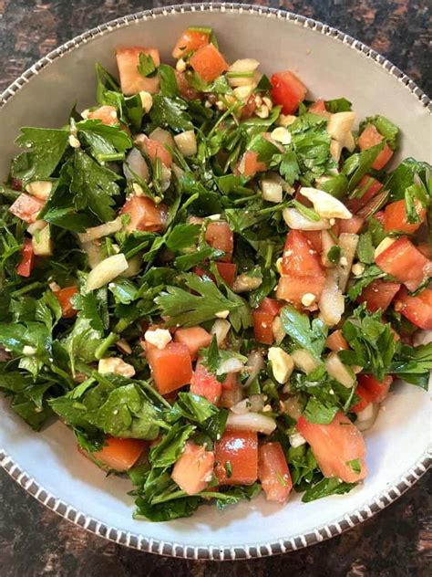 Fresh Parsley Salad Recipe With Tomatoes And Feta Melanie Cooks