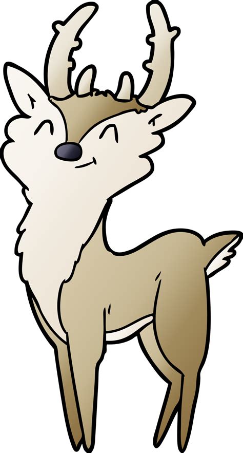 Cartoon Happy Stag Drawing 47185053 Png