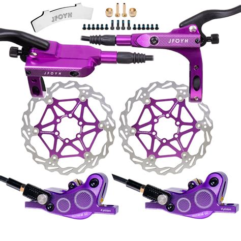 Buy JFOYH 4 Piston MTB Hydraulic Brake Set With 160mm Floating Disc