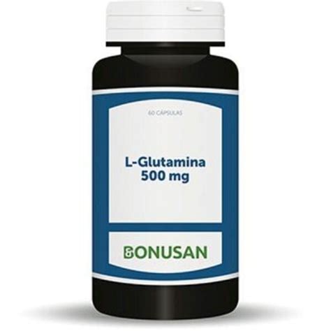 L Glutamina 500 Mg 60 Cápsulas Bonusan Bio Market