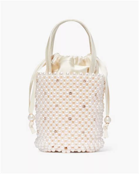 Purl Pearl Embellished Small Bucket Bag Kate Spade New York