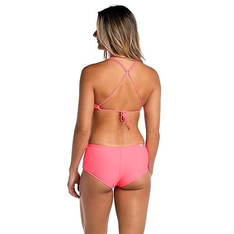 Snapklik Hobie Womens Standard Banded Ruffle Bralette Bikini Swimsuit Top