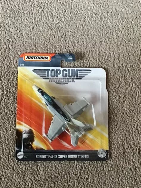 MATCHBOX TOP GUN Maverick Boeing F A 18 Super Hornet Hangman Aereo