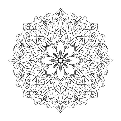 Premium Vector Intricate Mandala Floral Design Vector