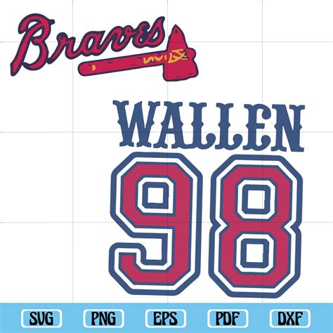 Braves 98 Comfort Colors Svg Braves 98 Svg Wallen 98 Brave Inspire