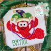 2939 Mardi Gras Crawfish Applique Design Applique Embroidery Originals