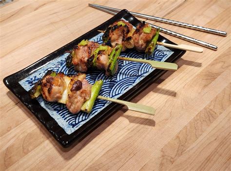 Negima Yakitori Dipped In Tare With Wasabi And Pickled Plum Paste R Japanesefood