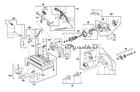 Схема (деталировка) пилы монтажные (отрезные) AEG SMT 355 (4000411771 ...