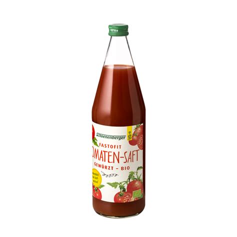 Schoenenberger Fastofit Gew Rzter Tomaten Bio Saft Schoenenberger