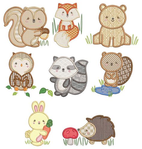 Simply Woodland Applique Machine Embroidery Designs Machine