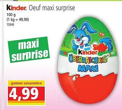 Promo Kinder Uf Maxi Surprise Chez Norma Icatalogue Fr