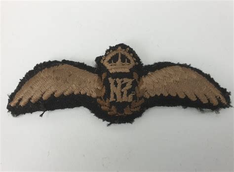 Wwii Royal New Zealand Air Force Padded Pilot Wings Trade In Military