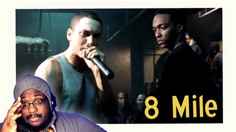 First Time Watching 8 Mile Eminems Final Rap Battles Reaction Youtube