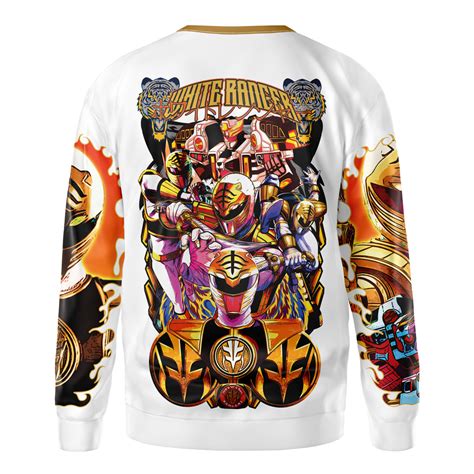 White Ranger V Mighty Morphin Power Rangers Streetwear Sweatshirt