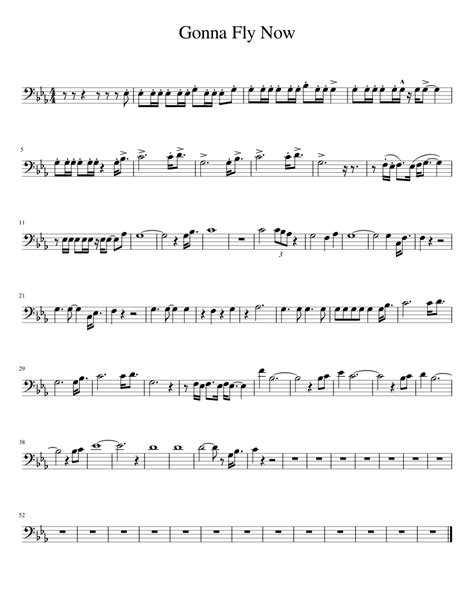 Gonna Fly Now Sheet Music For Trombone Download Free In Pdf Or Midi