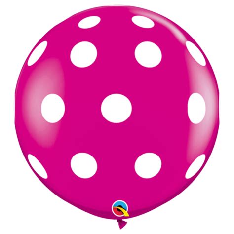 Qualatex Rundballon 36 Big Polka Dots AirFX Balloons