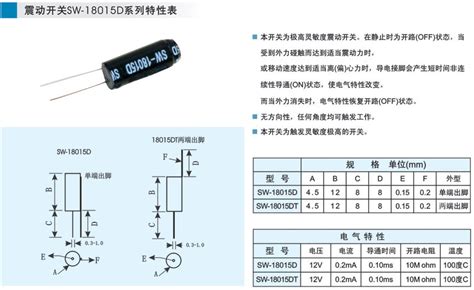 震动开关SW-18015D「价格、厂家、批发」-东莞颖鑫电子