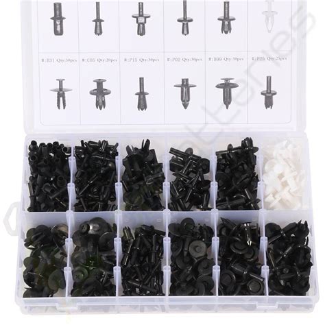 350pcs Auto Car Panel Moulding Assortments Kit Push Retainer Pin Rivet Trim Clip Ebay