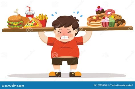 Kids Eating Junk Food Clipart