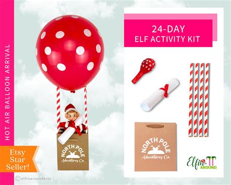 24 Day Christmas Elf Activity Kit Elf Props Elf Mischief Elf