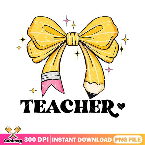 teacher  bow design png yellow bow png    school png