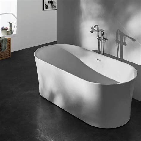 Aubrey Soaking Air Jet Bathtub Freestanding Jetted Tub Jetted Bath