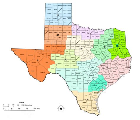 Texas TxDOT District Maps