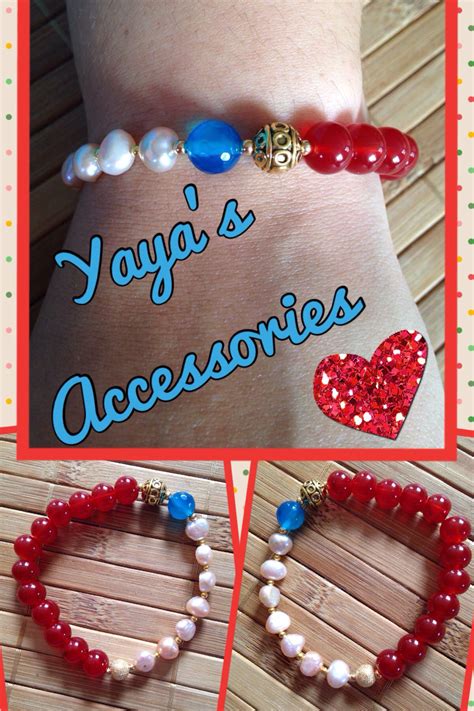 Pulsera Con Beads De Cristal Perlas De Agua Dulce Y Gata Pulseras