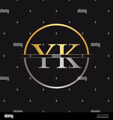 Plantilla Inicial De Vector De Diseño De Logotipo Yk Letra Creativa Yk