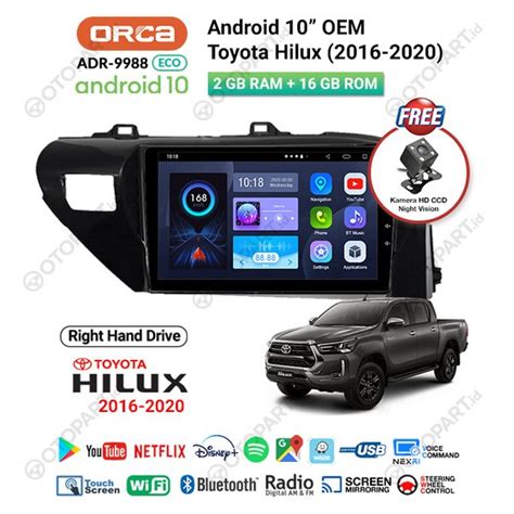 Jual Head Unit Android Toyota Hilux Orca Eco Gb