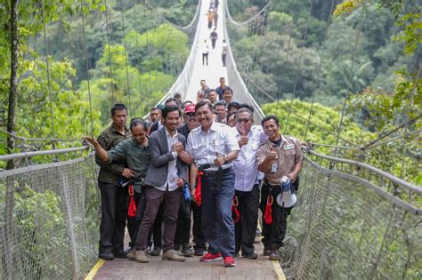 Menko Luhut Resmikan Jembatan Gantung Terpanjang Se Asia Tenggara