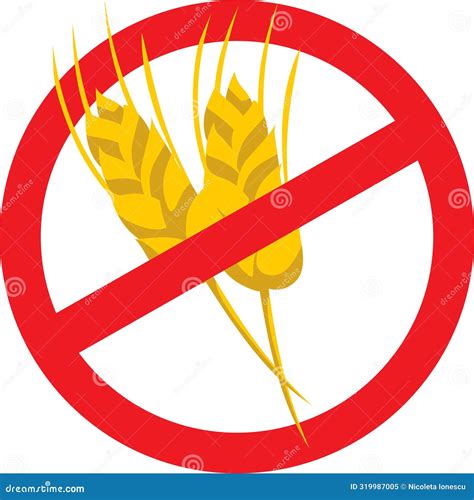 Symbol of Gluten Free Foods for Celiac Patients Vector Icon Stock
