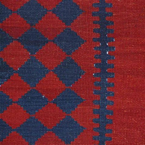 K0001528 Kırmızı Lacivert Yeni El Dokuma Kilim