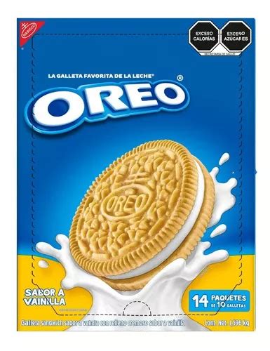 Galleta Oreo Vainilla Caja Con Rollos De Gr Mercadolibre