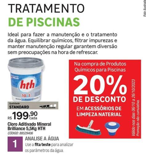 Cloro Aditivado Mineral Brilliance 5 5Kg HTH CÓDIGO 88529406 oferta na