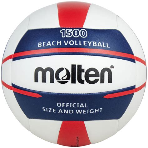Molten 1500 Beachvolleyball Weiß Blau Rot | Fun Sport Vision