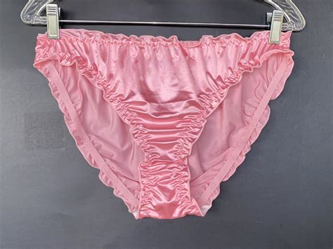 Enchanting XL Bikini Satin Panties Underwear Hi Cut W Gem