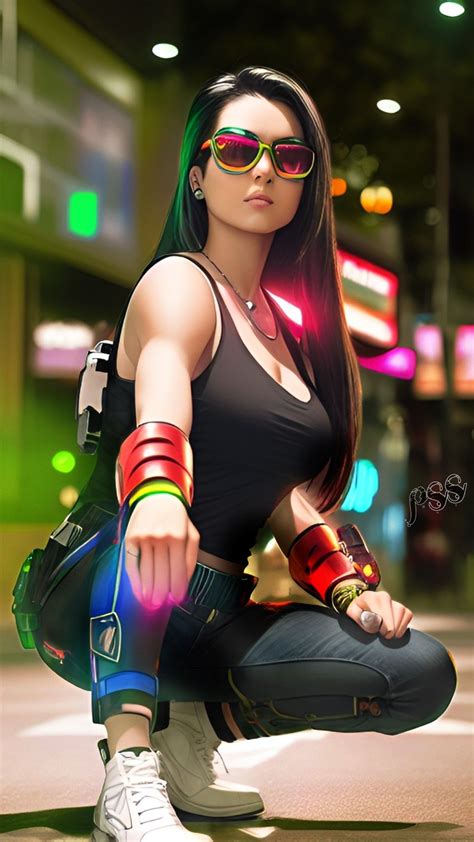 Cyberpunk Girl Cyberpunk Character Digital Art Fantasy Fantasy Art