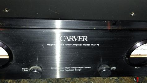 Carver Tfm 75 Magnetic Field Power Amplifier High Currenthigh Voltage