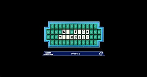 Puzzle Parody Need To Buy A Vowel Go Fuck Yourself Sticker Teepublic