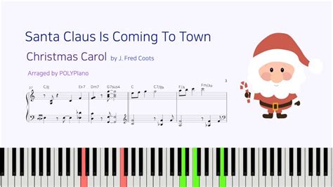 Santa Claus Is Coming To Town Carol Jazz Piano Swing