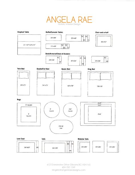 Cut Out Printable Furniture Templates