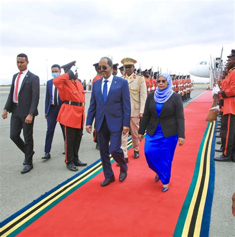 Somalia S President Hassan Sheikh Arrives In Tanzania