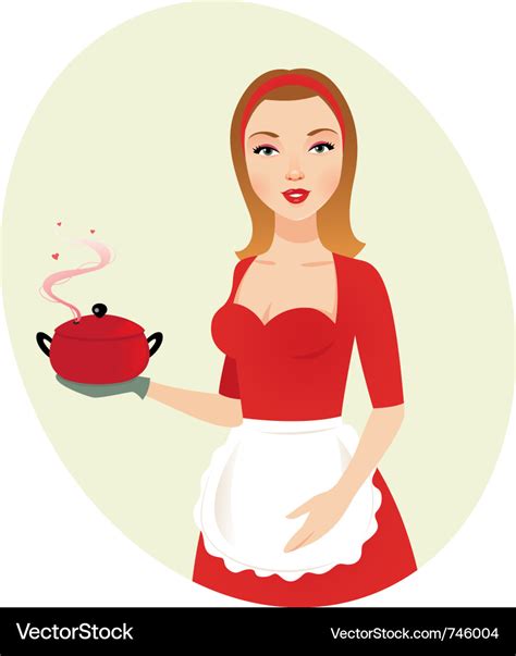 Sexy Girl Chef Royalty Free Vector Image Vectorstock