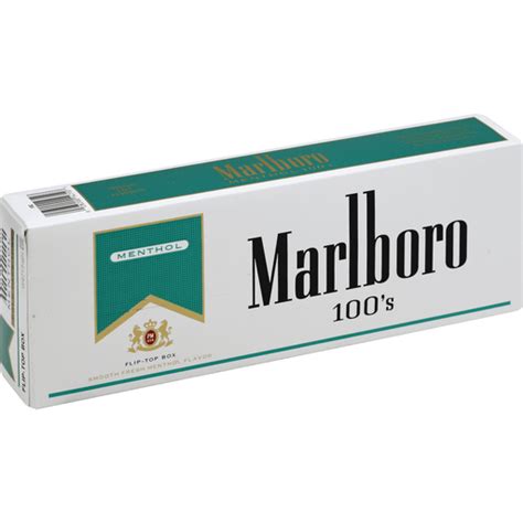 Marlboro Cigarettes Menthol Gold Pack 100 S Flip Top Box