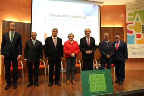 La Escuela Andaluza De Salud Pública Y La Universidad San Ignacio De Loyola Firman En Granada Un