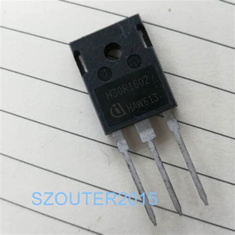 10PCS H30R1602 IHW30N160R2 IGBT 1600V 30A 1.8V 300W TO247 Transistor ...