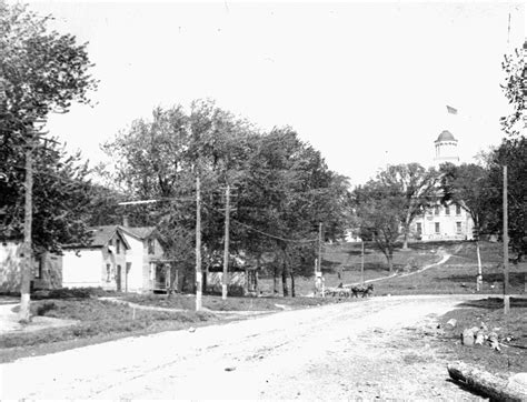 Iowa City Past: Iowa Avenue houses, Iowa City Iowa, 1900 Creator:...