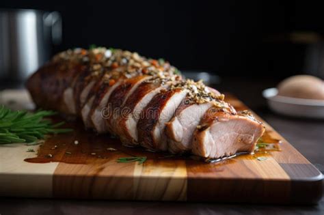 Sous-vide Pork Tenderloin, Cooked To Perfection and Served with Roasted ...